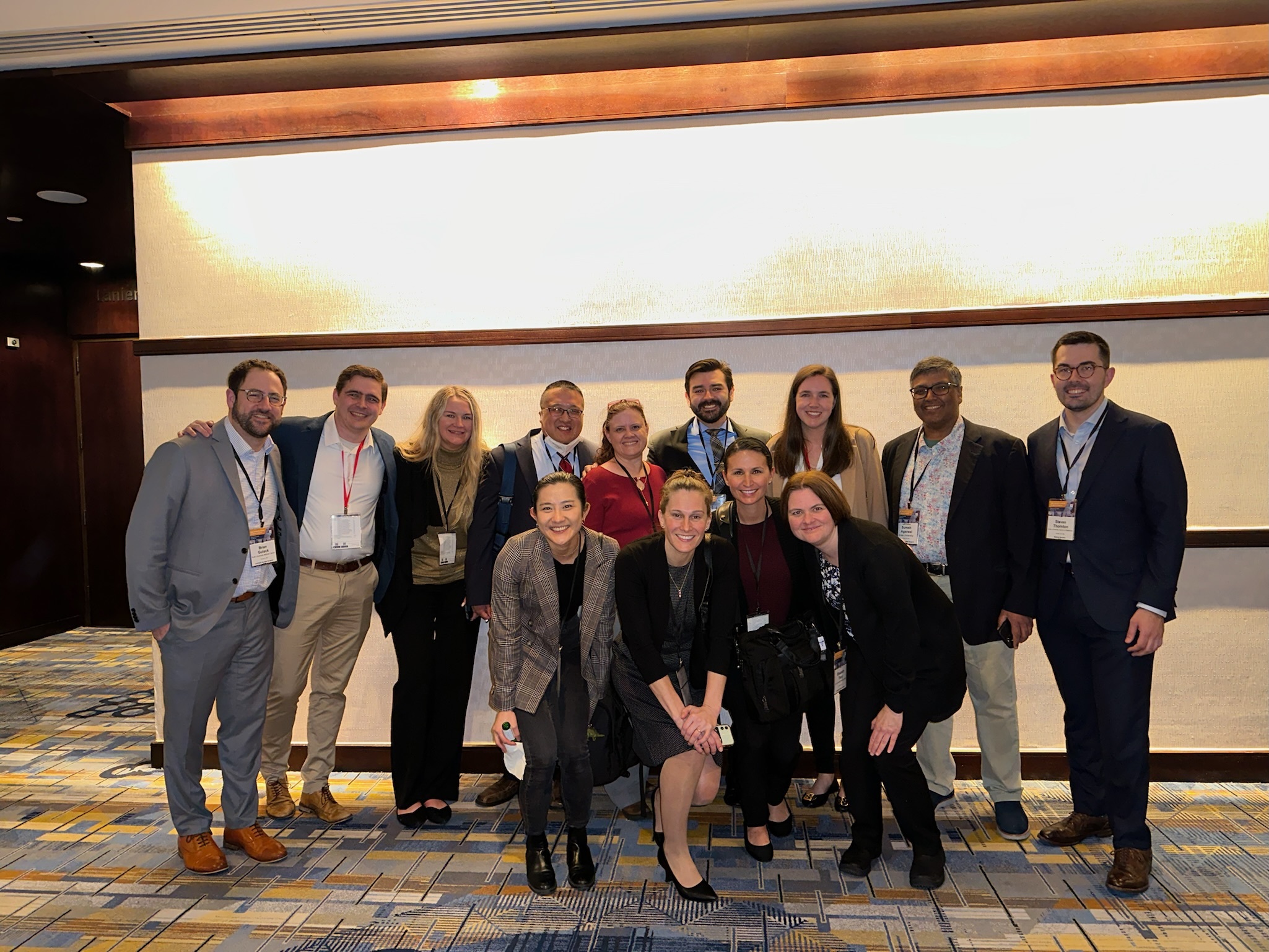 Plichta lab members at a research event