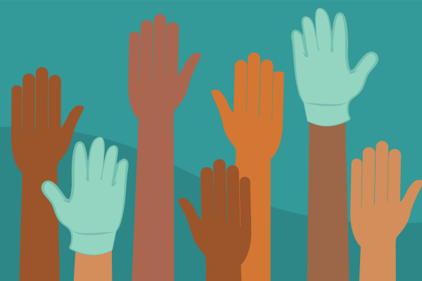 Hands Raised Graphic